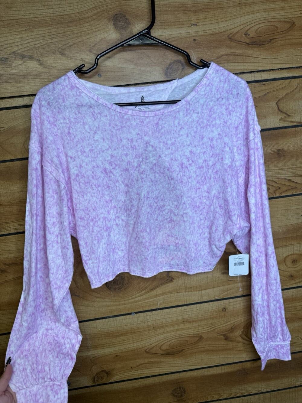 Free People Intimately Long Sleeve Shirt Purple, Size S, NWT